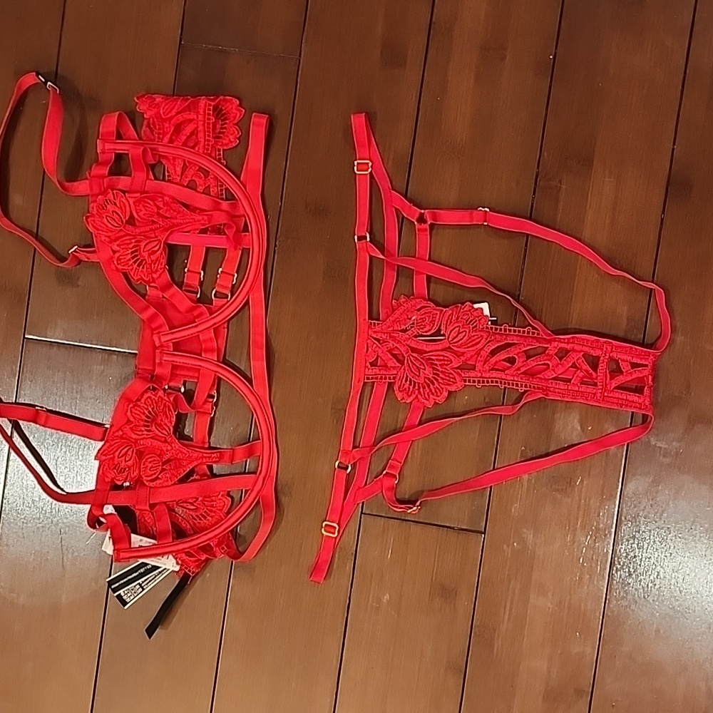 Victorias Secret Red Lingerie Red NWT